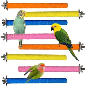 Amazon.com : Hamiledy Bird Grinding Perch for Parrots Sand Bird Perches Claw Trim Cage Perches for Parakeets Cockatiels Lovebirds Canaries Green Cheeked Conures and Similarly Sized Birds(8 Pcs 0.78 in Diameter) : Pet Supplies