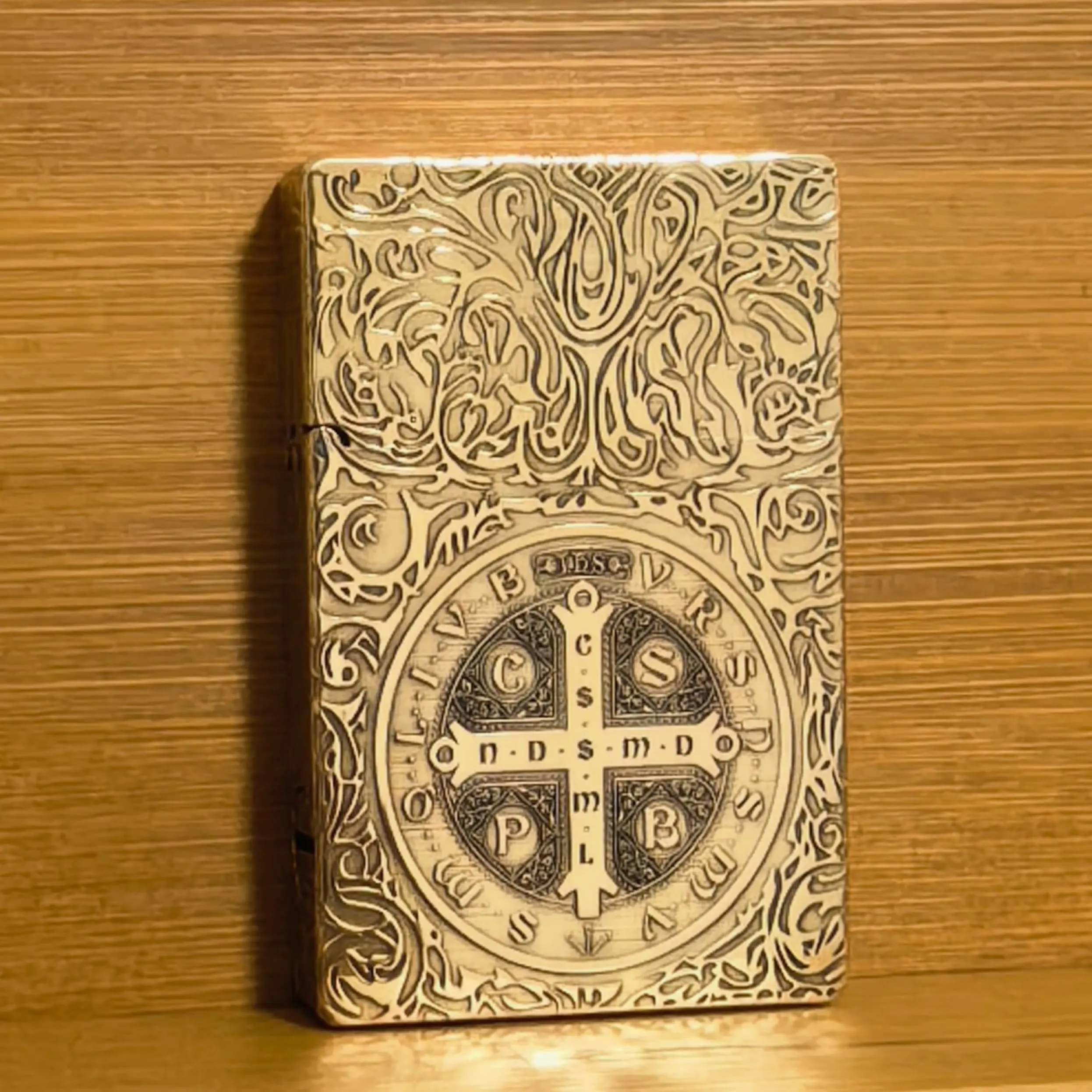 Solid Brass Everyday Carry (EDC) Lighter Accessory - Travel Size, Durable, Empty, Fuel Not Included, Approx. 90 g, Accessories, One-Piece