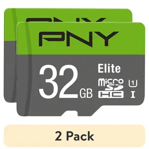 (2 Pack)  Elite 32GB Micro SDHC Flash Card with SD Adapter