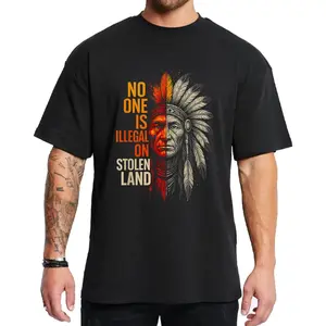 Native American Heritage Indigenous Pride Unisex Loose-Fit Cotton Men's Short-Sleeve Blend True-to-Size Sports T-Shirt for Sports & Outdoor Activities