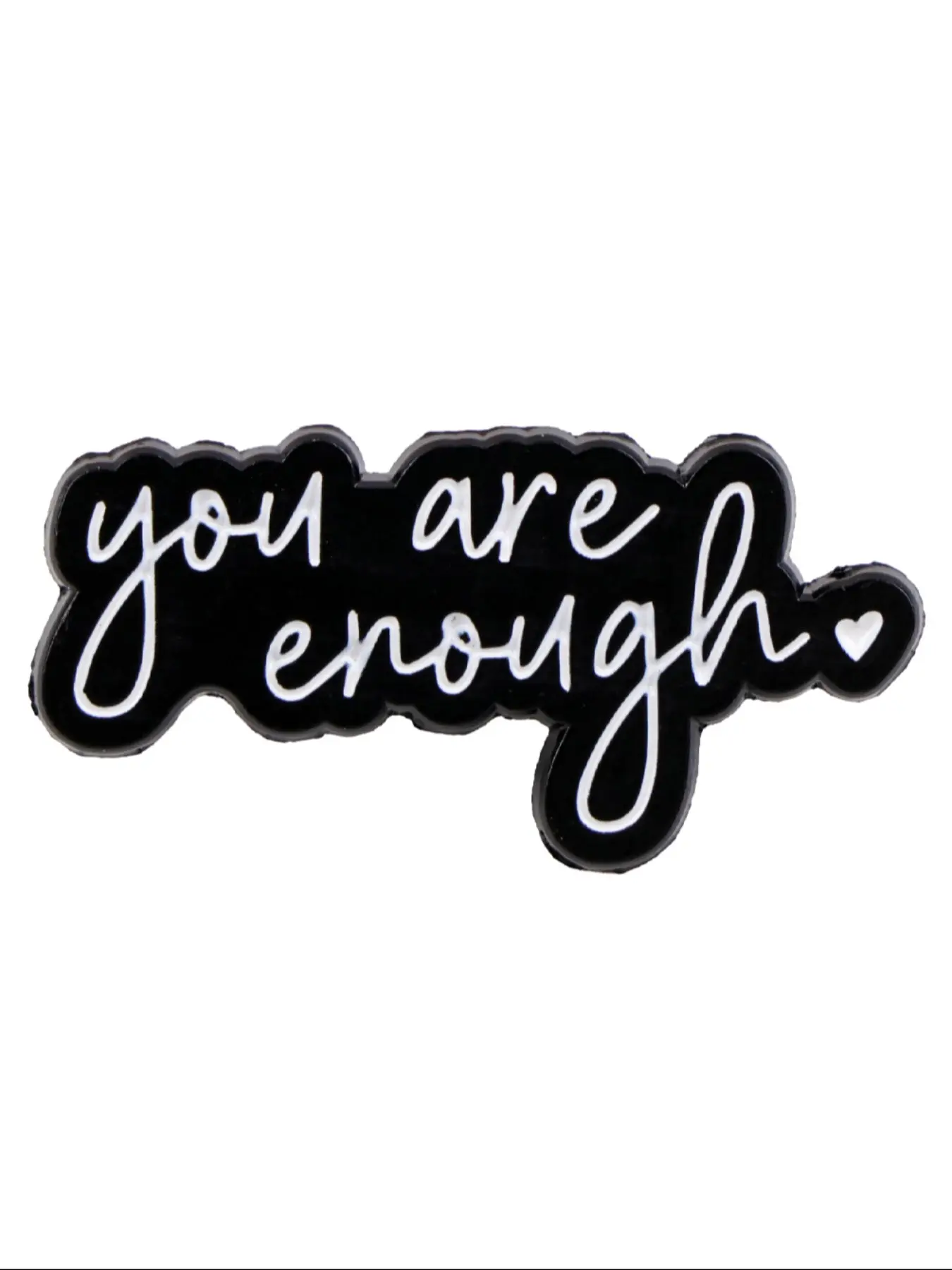 You Are Enough Cartoon Brooches and Pins, Letter Brooch Pin, Pinback, Vintage Style Badges, Personalized Clothing Accessories, All Seasons Casual Wear, Shaped Badges