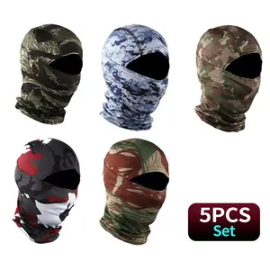 Tactical Camo Balaclava Face Mask,UV Protection Windproof for Women Men Hunting Fishing Motorcycle Sun Hood Cover