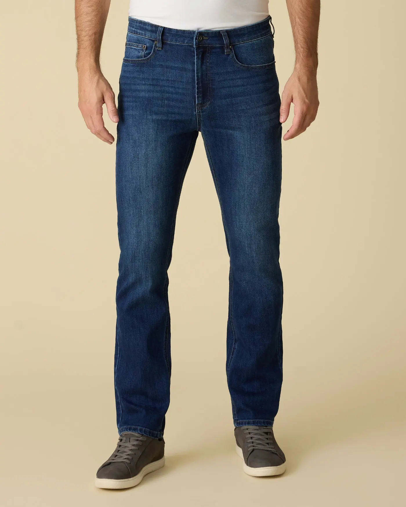Men's Lewiston Cooling Jeans, Oakland Slim Fit Menswear Pants, Cotton-Spandex Fabric