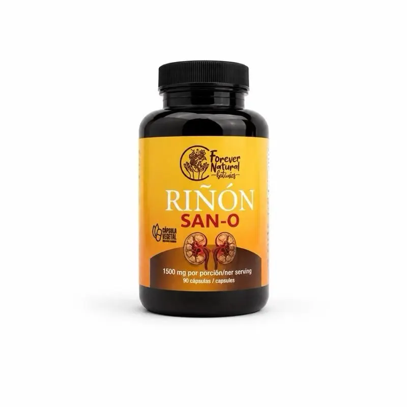 Riñon San-O Kidney Detox Natural herbal supplement with horsetail herbs, cranberry fruit, celery 90 vegan capsuls  Dietary Supplements