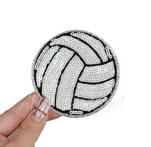 Volleyball Sequin Patch - 3.15”