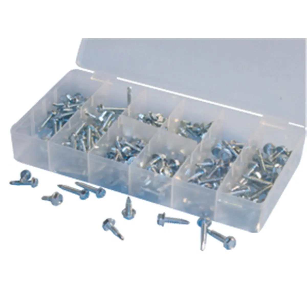 212 MAIN ATD-349 200-Pc. Hex Head Screw Assortment - Hex Cap Screws, Hardware Supplies, Hand Tool Accessory Set