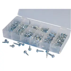 212 MAIN ATD-349 200-Pc. Hex Head Screw Assortment - Hex Cap Screws, Hardware Supplies, Hand Tool Set