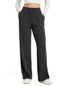 ODODOS Women's Modal Soft Wide Leg Pants with Pockets Adjustable Shockcord High Waist Casual Lounge Pants-27/29/31" Inseam Breathable Fabric