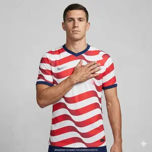 USA Jersey, Black and Royal Soccer Casual Style for All Seasons, Classic Jersey Sportswear Top