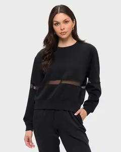 Scuba Pullover with Mesh Inset