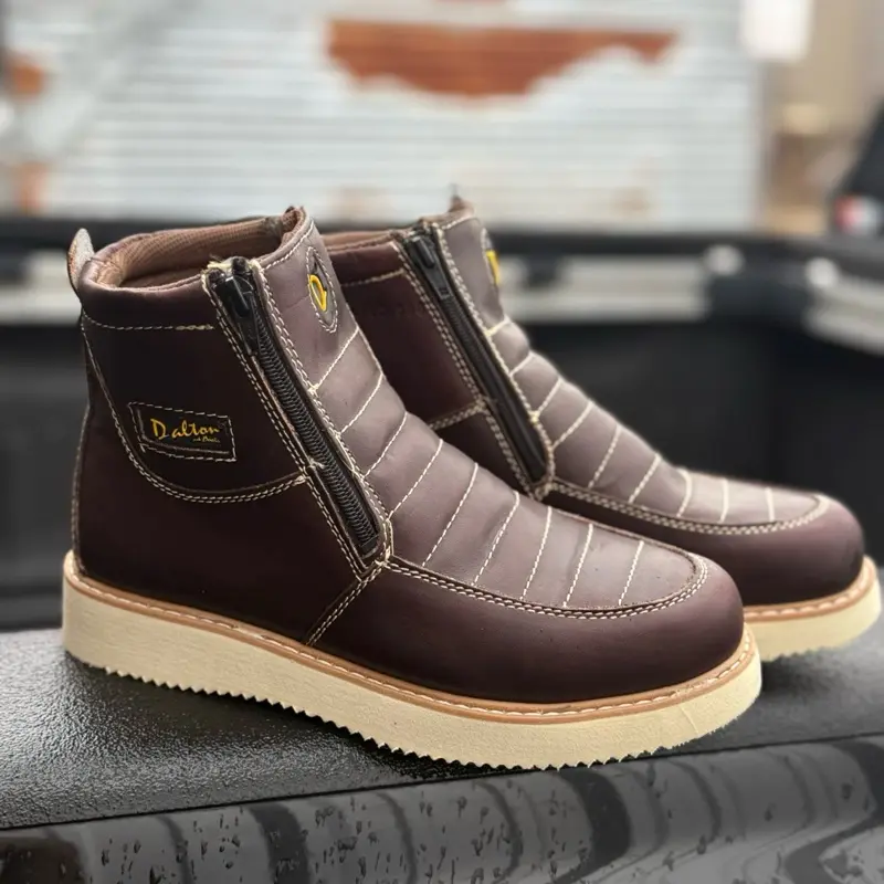 Zapato Double cierre cafe