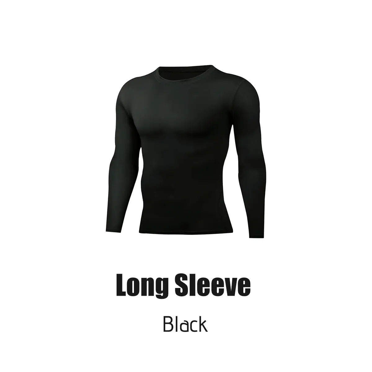 Men's PSYCHE Compression Shirt Long Sleeve Workout Gym T-Shirt Running Top Cool Dry Sports Base Layer Undershirt, Sweat-Wicking Ultra-Breathable Muscle Support