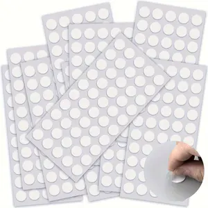 Double-sided Adhesive Tape Dots, 200pcs/set Clear Round Stickers, Acrylic No Trace Transparent Multipurpose Removable Adhesive for Hanging on The Wall Decoration, Durable Double Sided