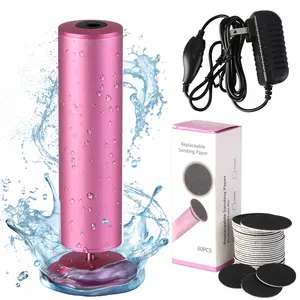 Electric Foot Filer- Foot Grinder, Callus Remover for Feet, Dermave Electric Foot Callus Remover, Electric Callus Remover for Feet, 60pcs Snding Discs Dead Cracked Skin Calluses for Men/Women mother's day gifts