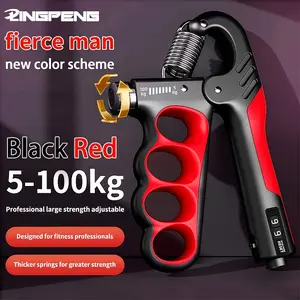 11.02-220 Pound Counting Grip, Arm Strength Fitness Equipment, Wrist Trainer, Five Finger Grip Enhancer