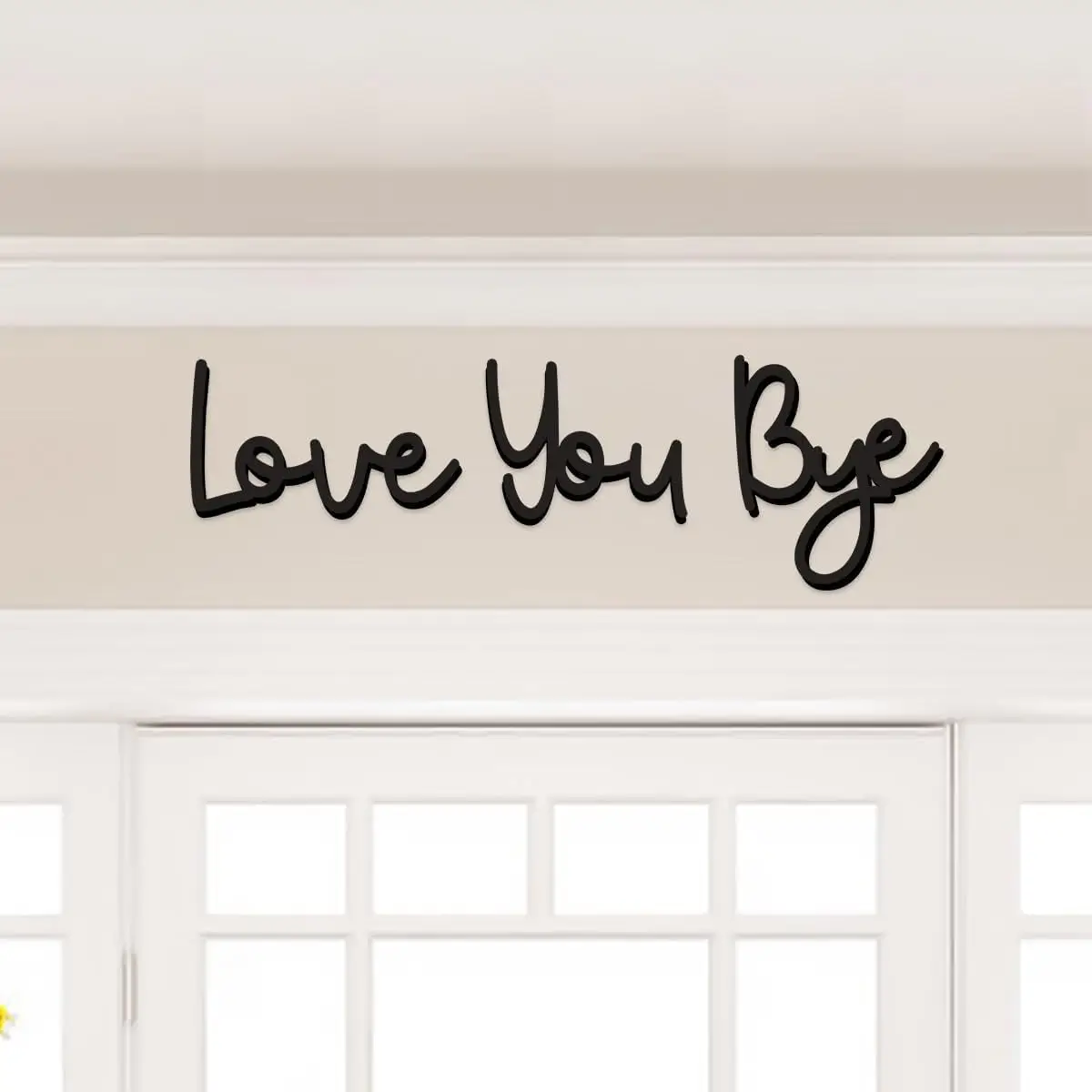 Love You Bye Sign, 1 Set Modern Wall Decor, Wall Art for Home Living Room Bedroom Office, Bedroom Refresh Decor, Home Decor Ideas
