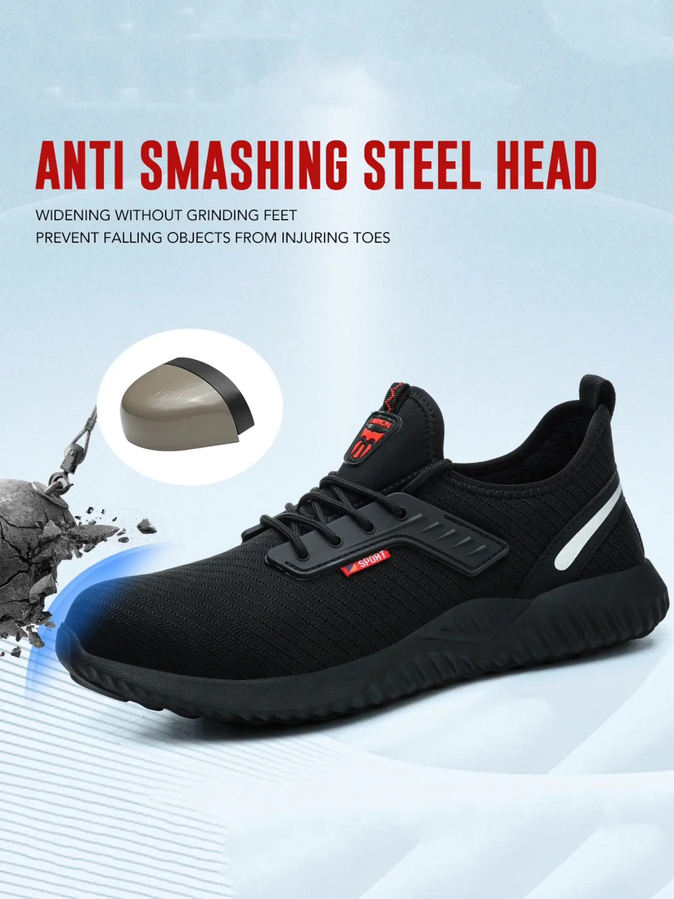 Safety Shoes Men Women Lightweight Rubber Safety Basketball Work Safety Footwear Work Shoe Safety Toe Workwear Shoes Working Shoes
