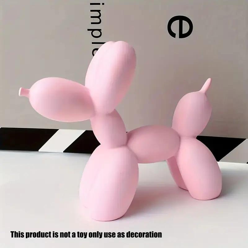 Balloon Dog Design Ornament, 1 Count Modern Simple Balloon Dog Statue, Abstract Figure Sculpture, Resin Decoration Craft, Home Decor Supplies, Home Decor Accessory for Living Room, Entrance, TV Cabinet, Decoration Items
