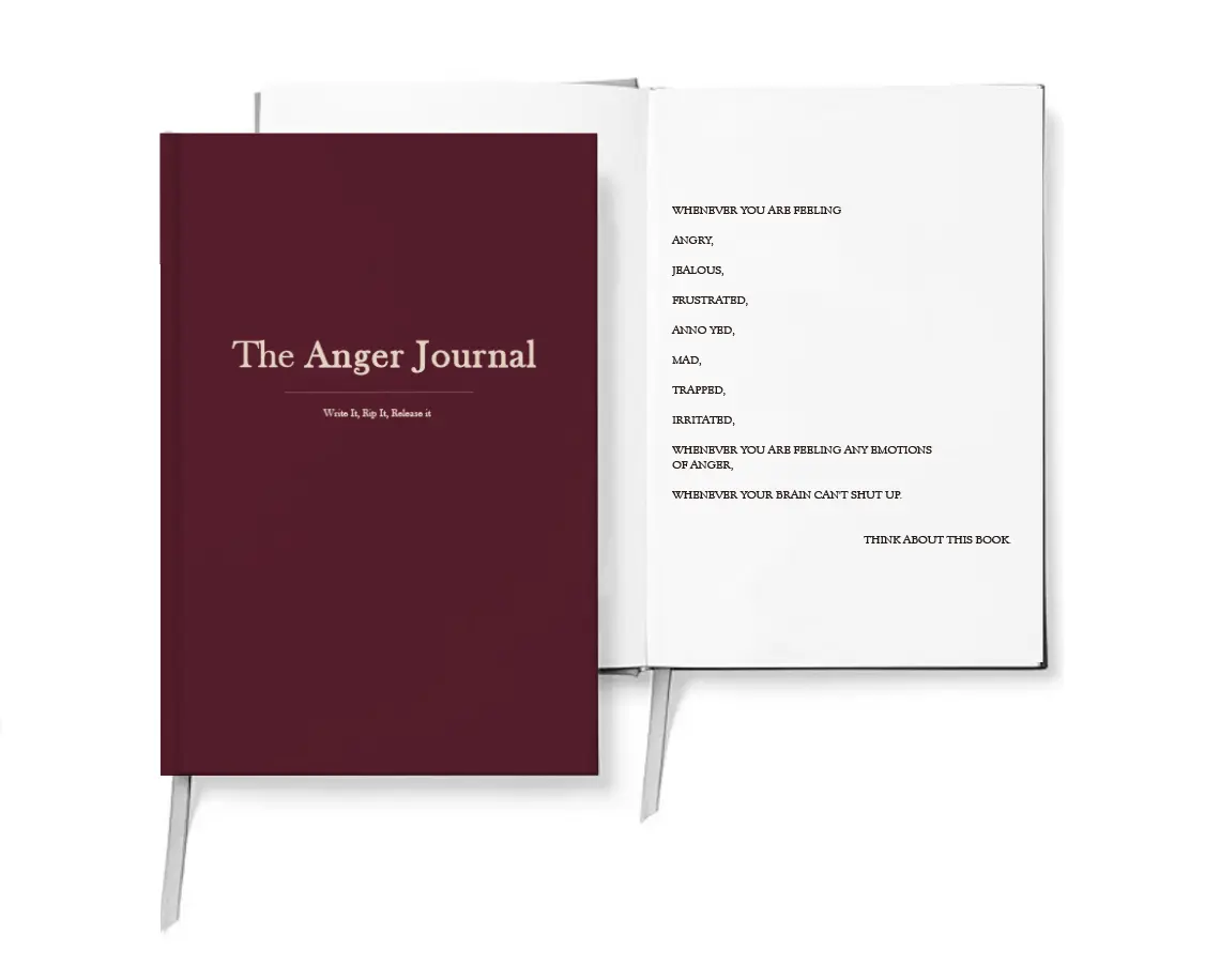 The Anger Journal – Write It. Rip It. Release It. | Guided Prompts to Release Anger, Heal Emotionally & Find Inner Peace Hardcover Spiral Notebook Stationery Office Supplies,planner,journaling supplies,journal notebook