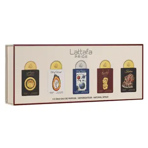 Lattafa Pride 5X20ml Giftset - Eau de Parfum Vaporisateur Natural Spray - Includes 5 Unique Fragrances