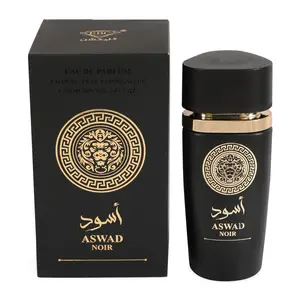Aswad Noir Black Spray Perfume Eau de Parfum for Men 100ml/3.4fl.oz. - Men's Fragrance