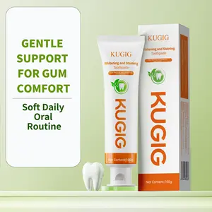 KUGIG Toothpaste for Sensitive Teeth, Gentle Gum Care Support, Helps Reduce Plaque, Enamel-Friendly Formula, Fresh Breath Daily Care