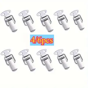 4/6PCS Toggle Latches Spring Loaded Clamp Clip Case Box Latch Catch Toggle Tension Lock Lever Clasp Closures Crate Lock Snap Lock