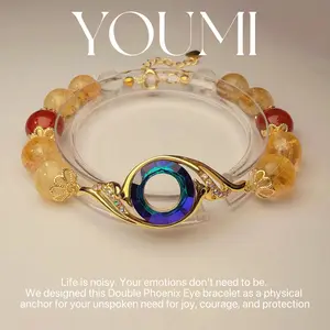 Phoenix Crystal Bracelet for Women – Rebirth & Strength Jewelry, Citrine Agate Quartz Bracelet, Meaningful Gift for Her, New Beginnings & Empowerment Gift, Birthday, Graduation, Life Change  ,bracelets for women ,gifts