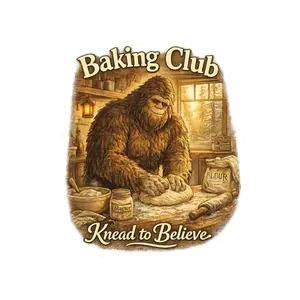 Baking Club Knead to Believe Bigfoot Sticker Cryptid Baking Vinyl Decal