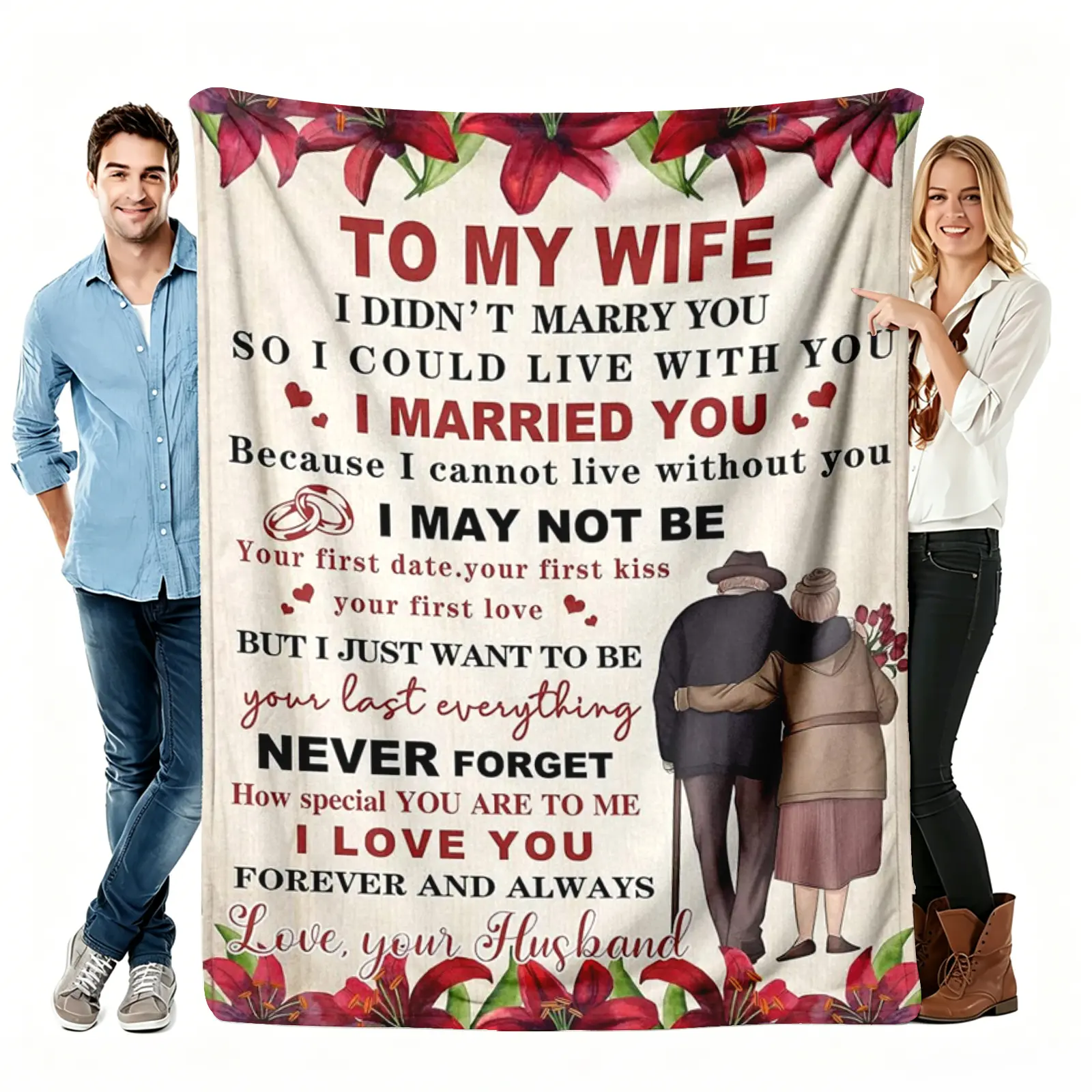 Flannel Cozy Breathable Soft Throw Blanket, Cartoon Highland Cow & 6-Day Star Design, Heartfelt Gift for Wife & Couple, Ideal for Anniversary & Christmas, Throw Blanket Couple, Breathable Soft Blanket