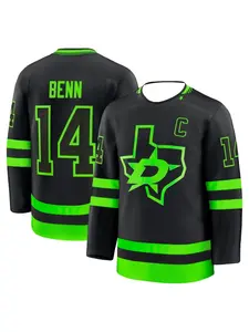 Horror-Themed Hockey Jersey - Black with Red & Gray Accents, "Voorhees 13" Jason Mask & Crossed Knives Graphic Athletic Jersey, Athletic Style Activewear