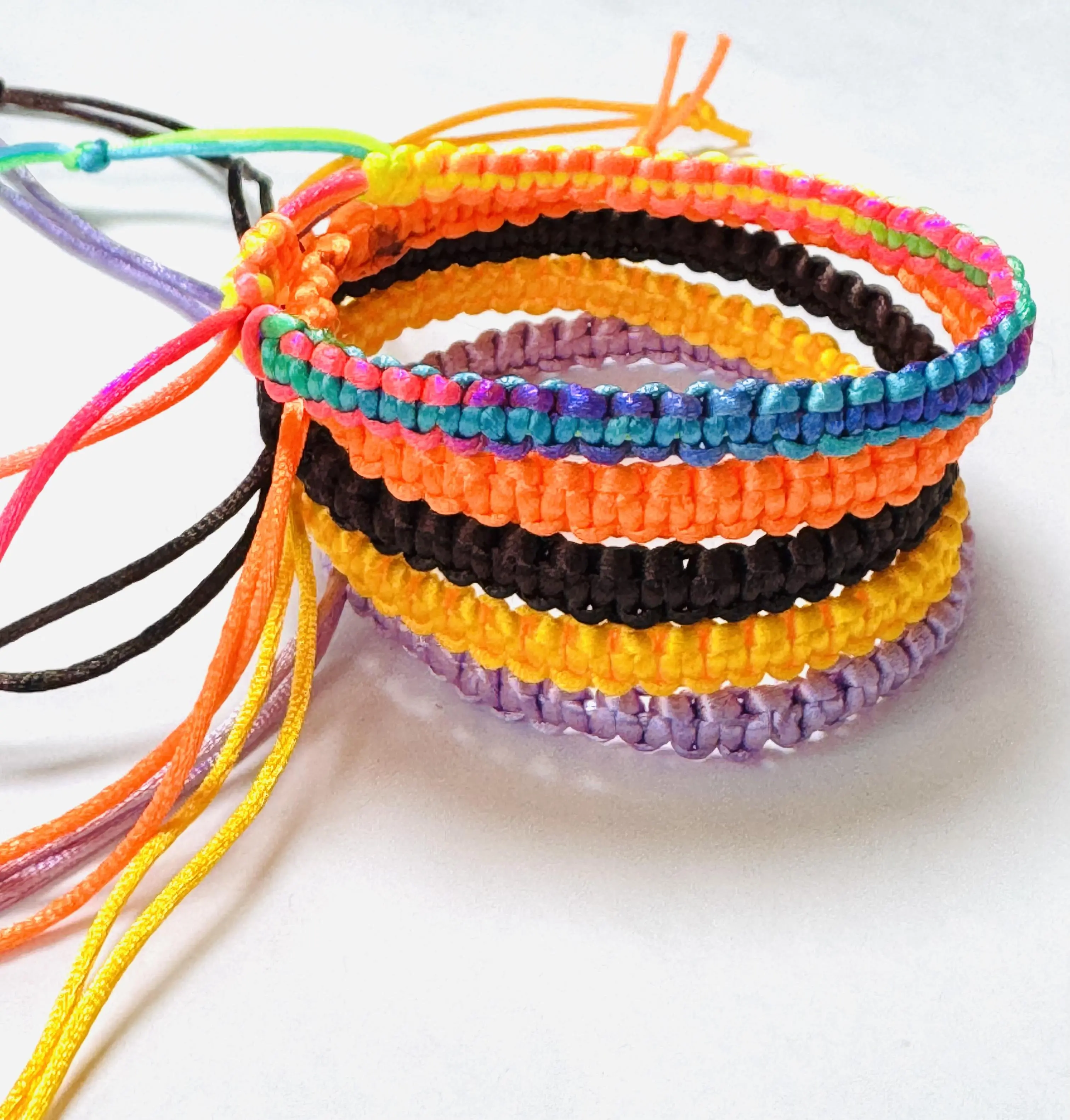 Macrame Woven Adjustable Bracelets, Summer Women Men