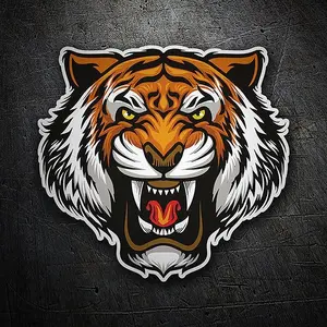 Sticker Aggressive Tiger