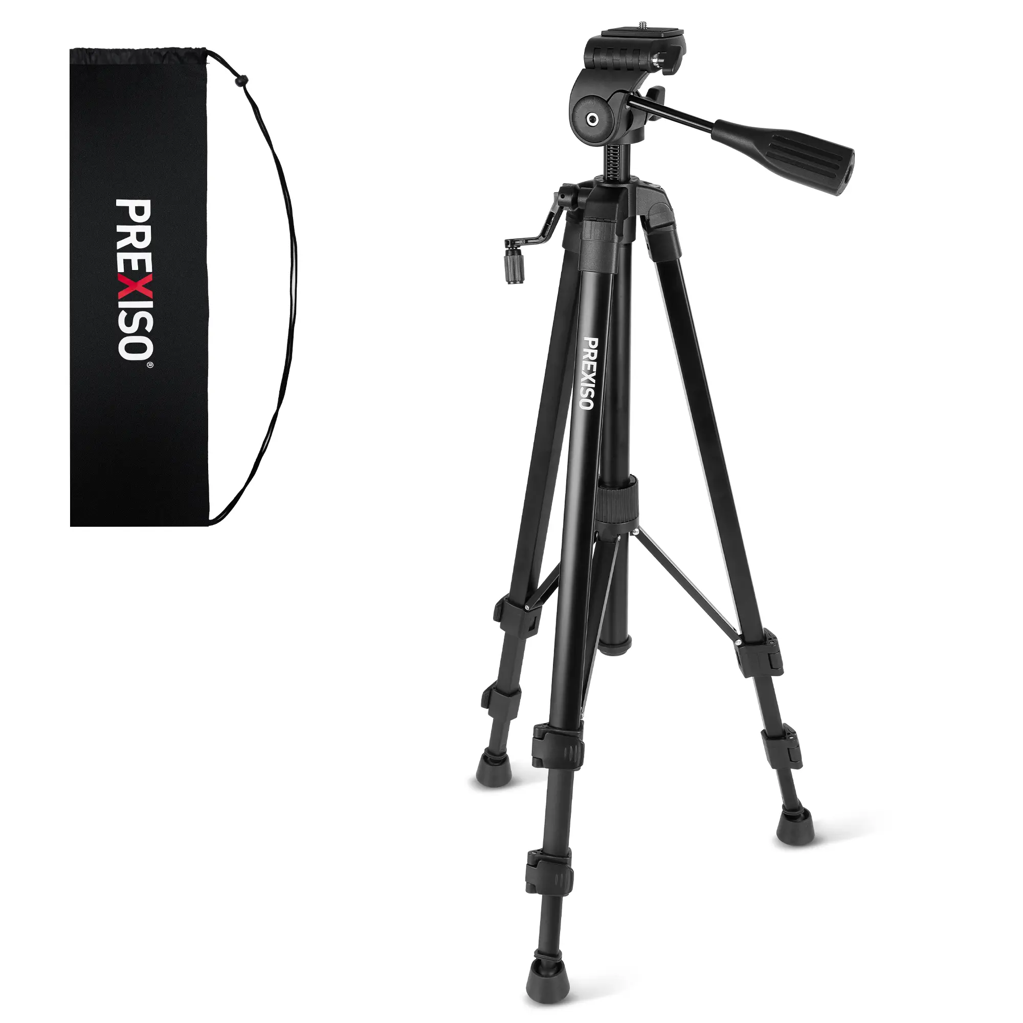 #fathersdaygift PREXISO Professional Laser Level Tripod - 61 Inch Sturdy Aluminum Tripod for Laser Levels, Lightweight Extendable Tripods Stand with Bag, Anti-Slip Feet, Quick Release Plate with 1/4" Thread