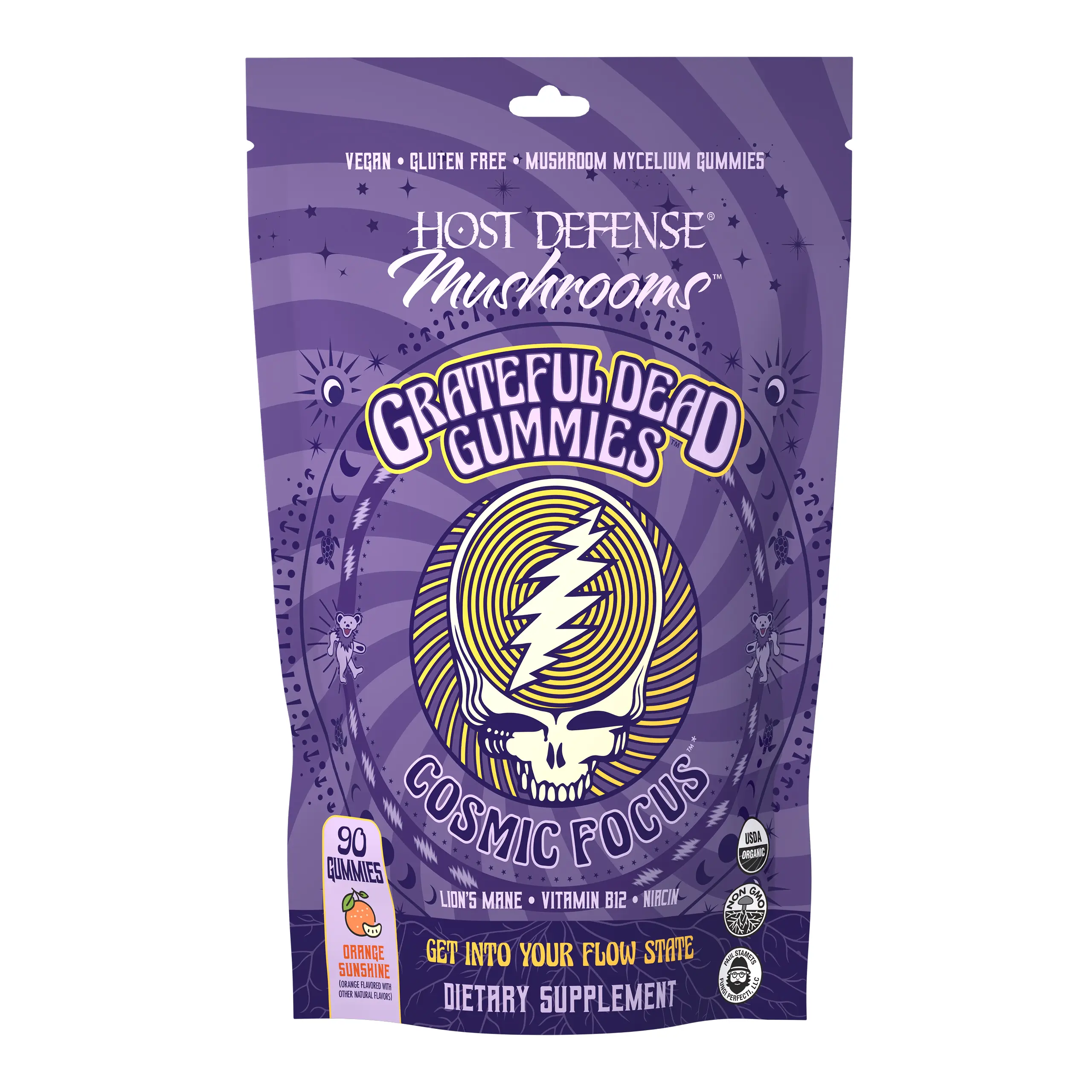 Host Defense Grateful Gummies Cosmic Focus - 90 ct Host Defense Grateful Gummies Cosmic Focus - 90 ct