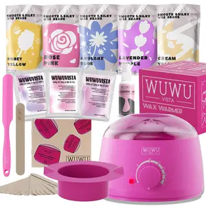Complete Waxing Kit, Us Plug, 23-Piece Set, Professional Wax Heater, Includes 5 Packs of Wax Beads, Silicone Applicator, Body Care for Smooth Skin