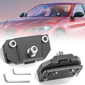2PCS Universal Hood Light Mounting Brackets Ditch Light Brackets Adjustable Aluminum Alloy Pillar Hood Led Work Light pods Mount Bracket for Truck SUV Cars, No Drilling