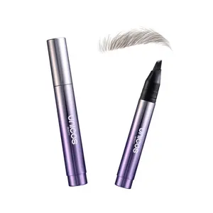 Unicos Eyebrow Angled Brush, Utra-Fine Fibers, Self-Feeding Smooth Application, Long-Lasting Formula for Daily Makeup