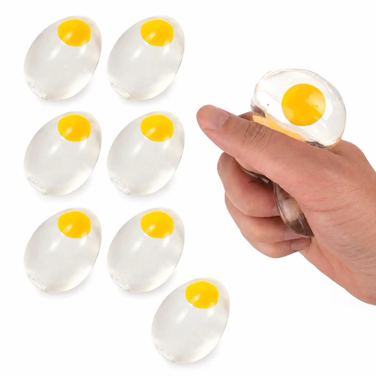 Unisex Splat Egg Stress Relief Toy - Classic Novelty Item for 8+ Years Kids, Bounces Back Hobby Pick