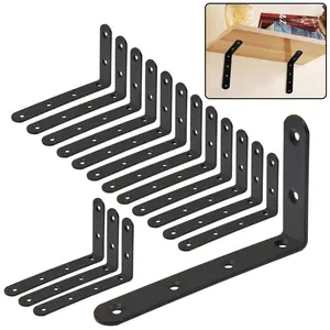Shelf Bracket, Sturdy Bracket, L-Shaped Corner Support, 5 Inch Angle Brackets, Wall Mounting for Decorative Shelves and Cabinets, Home Accessories