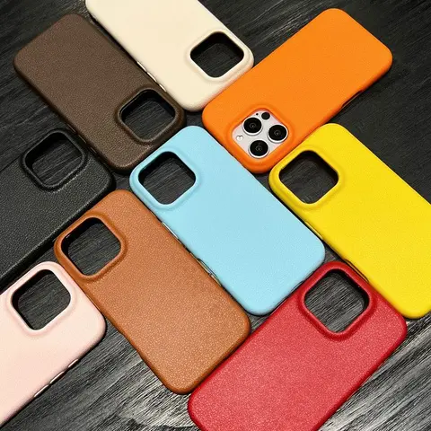 Smartphone Casing for iPhone 12/13/14/15/16 Pro Max-Plus Series, Soft TPU with Litchi Pattern, Non-Slip Grip, Stylish Protection Accessory