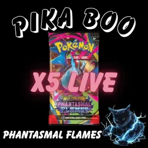 Phantasmal Flames Bundle - 5 Pokemon Packs