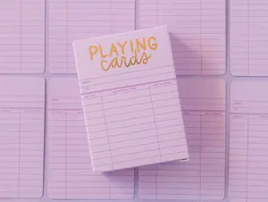 Lilac Library Card Deck Of Playing Cards