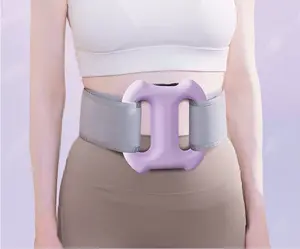 Mini Fascia Ring, Upgraded Adjustable Strap Fits Up to 55 Inch Waist, Cordless Rechargeable Percussive Massager for Waist Back Muscle Relief, Portable Fascia Recovery Device, Ideal Gift for Parents Summer Must Have