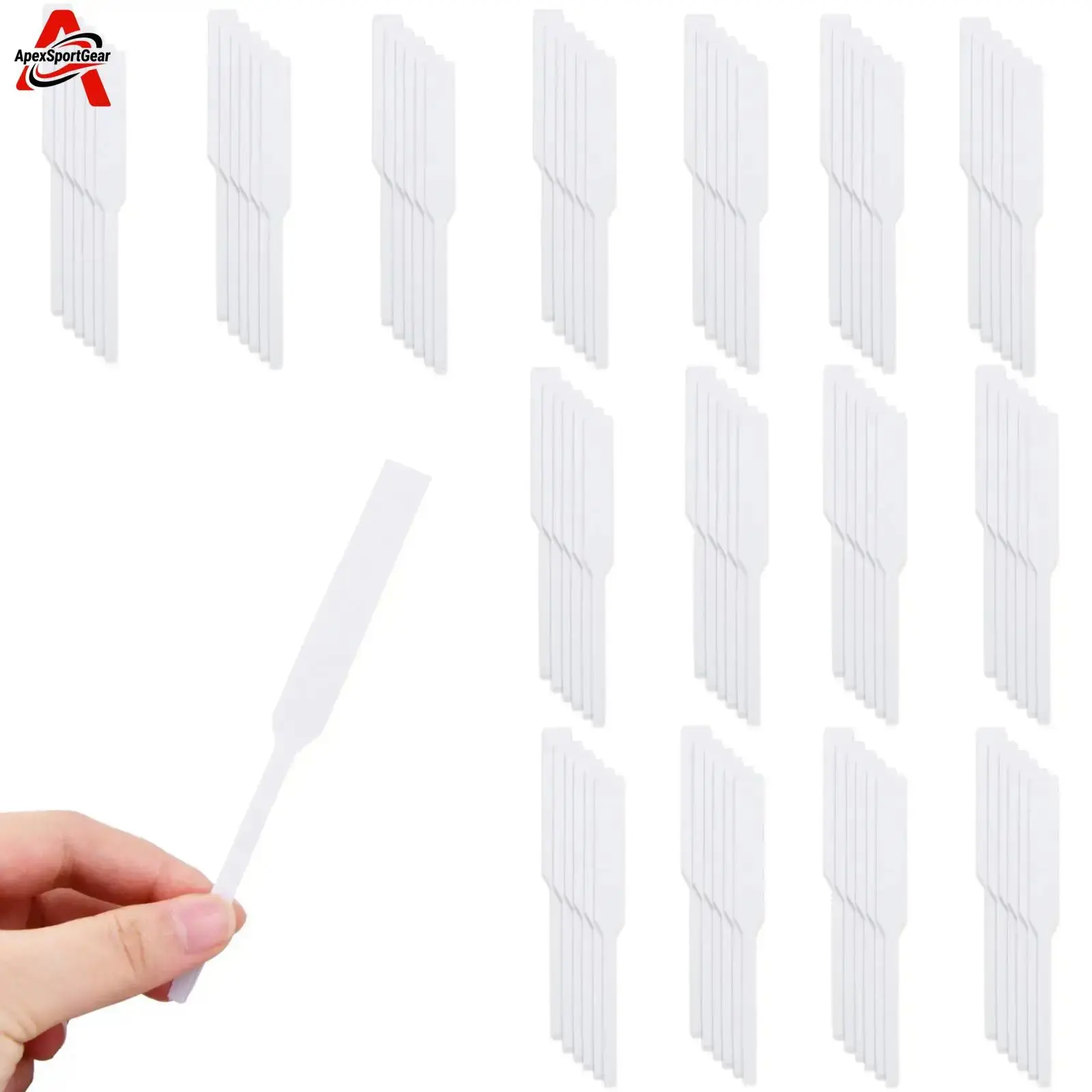 ApexSportGear Fragrance-Free Single-Use Perfume Tester Strips, 400pcs/Pack 13cm 1 Size Tools for Aromatherapy Essential Oil & Perfume Sampling, Reed Diffuser Compatible White