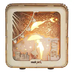 3D Wooden Puzzles Love Model Kit Night Lights Desk Decorations Birthday Christmas Gifts For Women Age14+