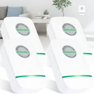 4PCS Electricity Saving Box, Energy Saving Device, Smart Save Plug, Power Saver with Voltage Optimization, Surge Protection, Plug&Play,  for Home/Office/Restaurants/Factory