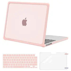 MOSISO Compatible with MacBook Air 13 inch Case 2026 2025 2024-2022 M4 A3240 M3 A3113 M2 A2681, Crack-Resistant Heavy Duty Protective Hard Case with TPU Bumper&Keyboard Cover&Screen Film