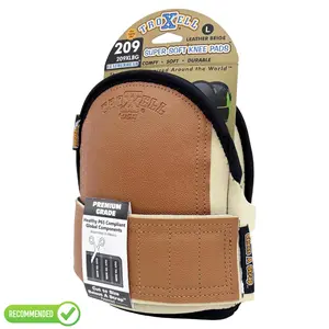 TROXELL USA SuperSoft Leatherhead Kneepads - (Large Size / Bagged in Pairs)