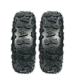 [GAOMON]Pack of 2 | AT25x8-12-4 ATV/UTV Tires 4 Ply, Heavy-Duty All-Terrain Tires for Mud, Sand & Trail Riding, 25x8x12 Tires for Off-Road Vehicles